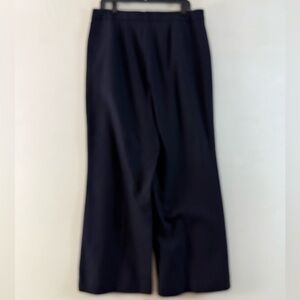 WHBM Luna Wide Leg Navy Pinstripe Dress Pants Career Work Trouser - Size 14